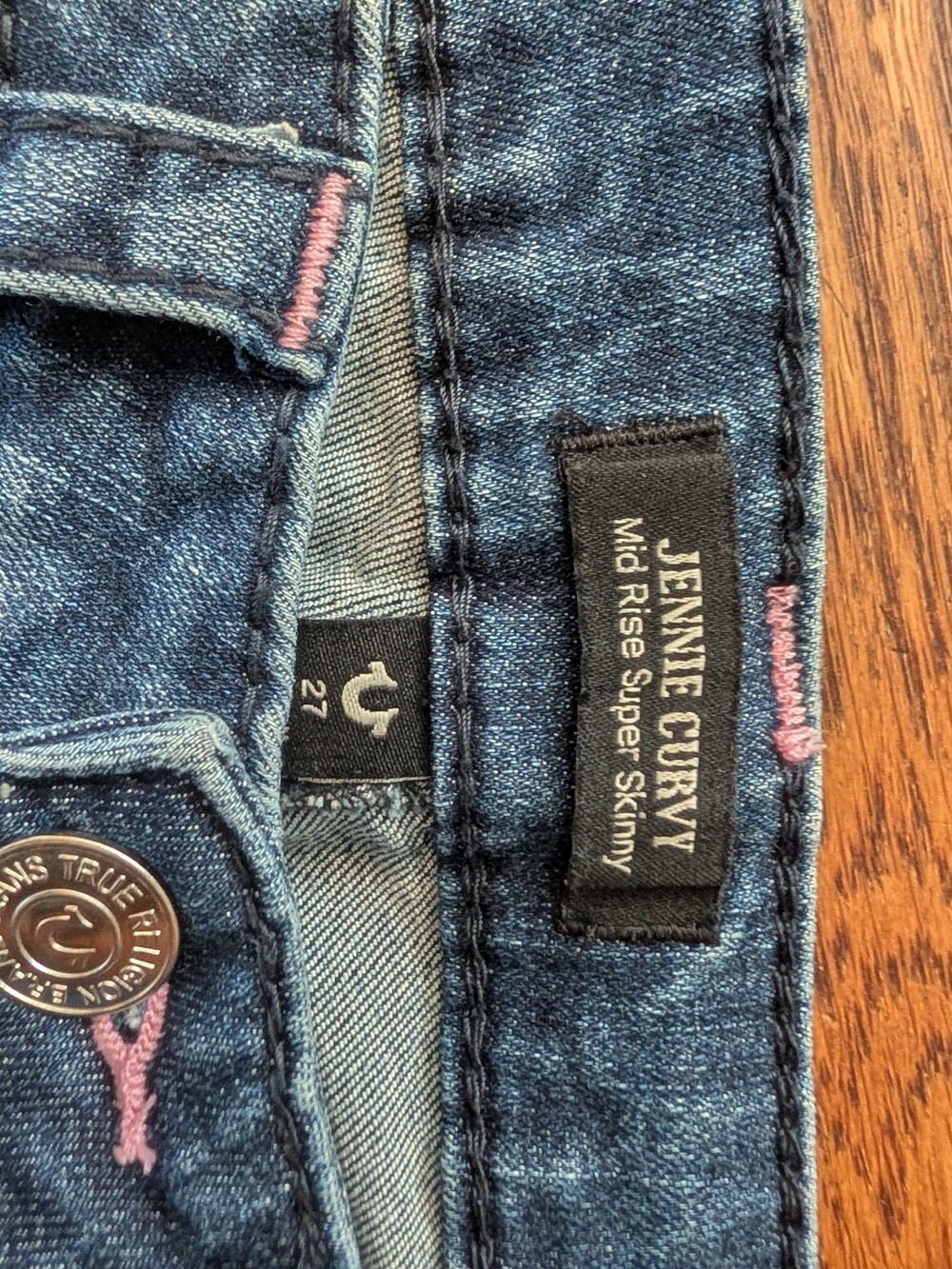 True Religion Jennie Curvy Skinny Jeans Size 27 Mid Rise Stretch Denim - Picture 5 of 5